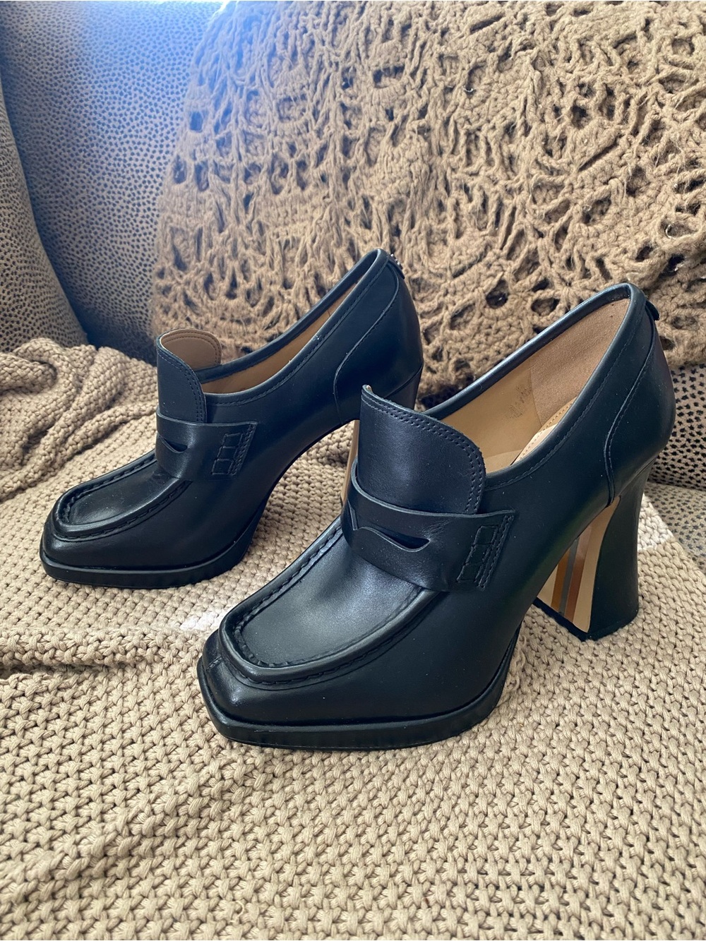 Sam Edelman Jeanette platform loafer black 8.5 NEW